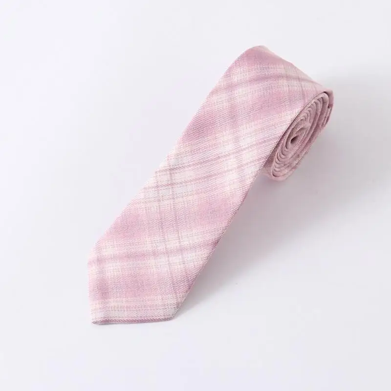 31BB Polyester-Seiden-Krawatte mit Schleife, süße karierte Krawatte, japanische JK-Mädchen-Schüler-Studenten-Uniform – Detail 10