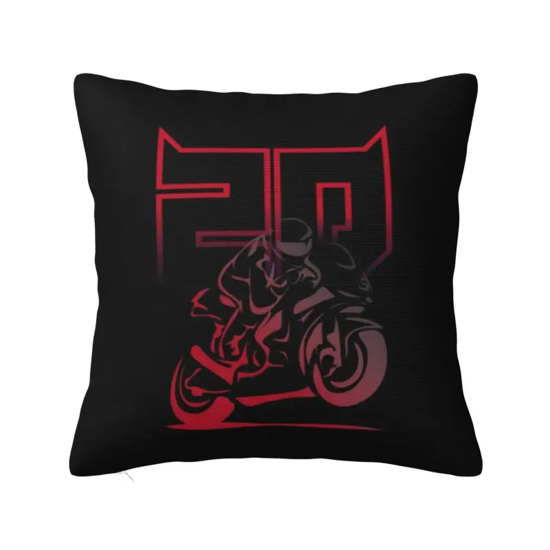 

Fabio Quartararo El Diablo Throw Pillow for Living Room Motorcycle Rider Sports Modern Cushion Cover Car Pillowcase