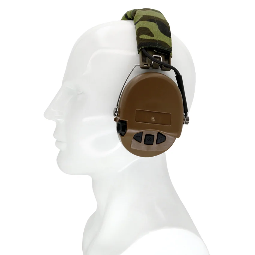 Tactical Headset MSASordin IPSC Hearing Protection Electronic  Shooting Earmuffs Noise Canceling Headset with Gel Earmuffs