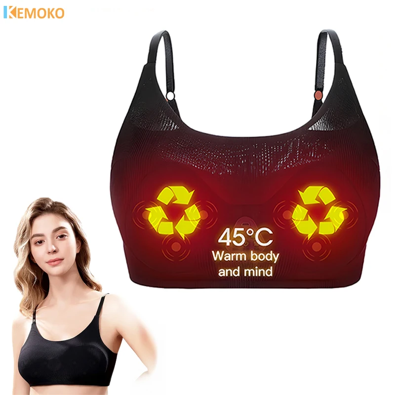 Breast Massage Bra Electric Vibration Bra Massage Infrared Heating Chest Enlargement Stimulator Anti-Chest Sagging Breast Care