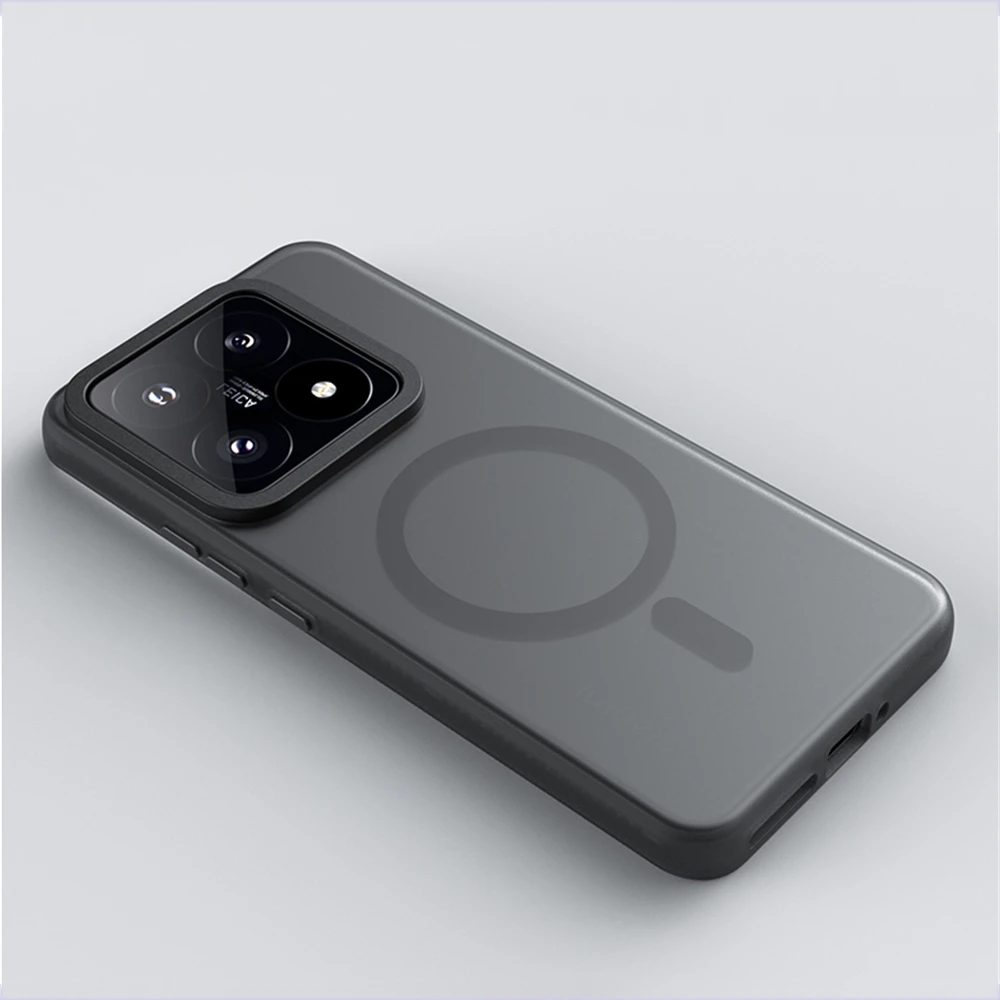 Luxury Matte Translucent Magnetic Wireless Charging Shockproof Armor Case