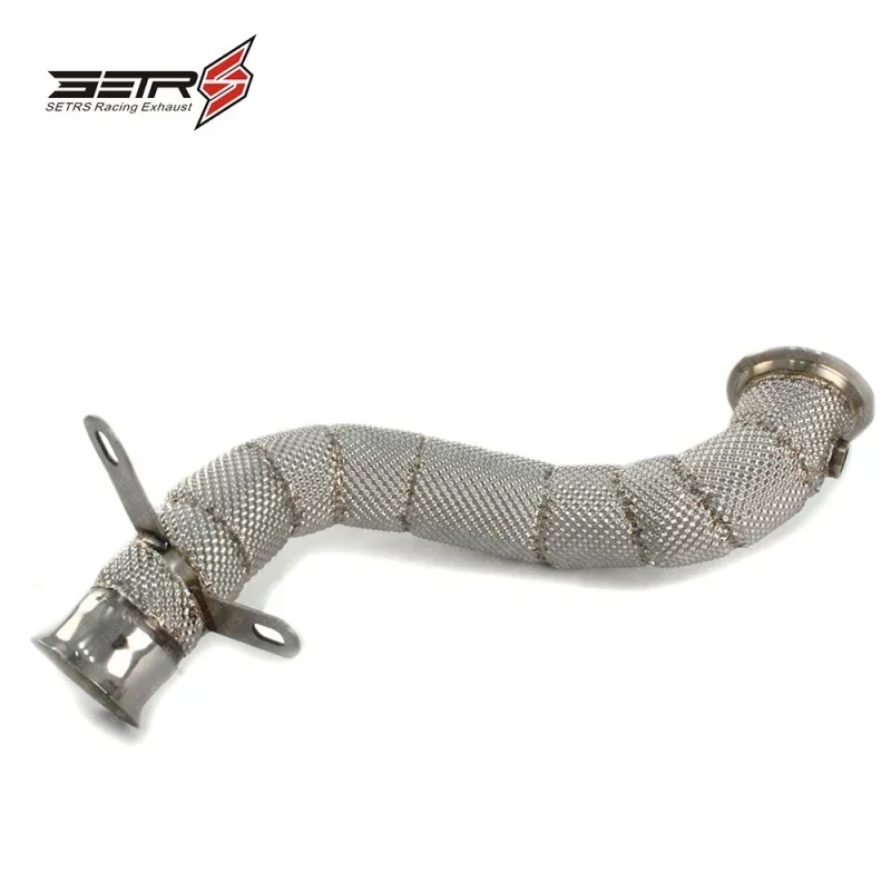 C Series W205 Right Section High flow Pipes branch downpipe Exhaust Pipe with
