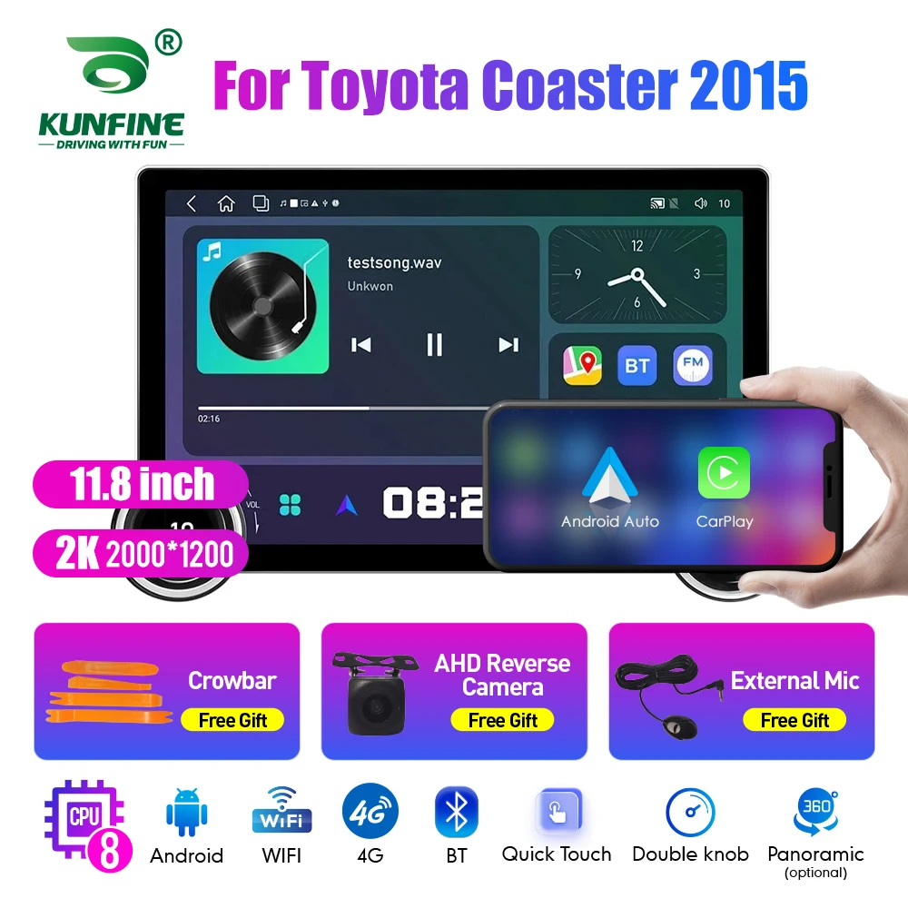 

Автомагнитола для Honda Coaster, 2 Din, 11,8 дюйма, 2K, 2 Din