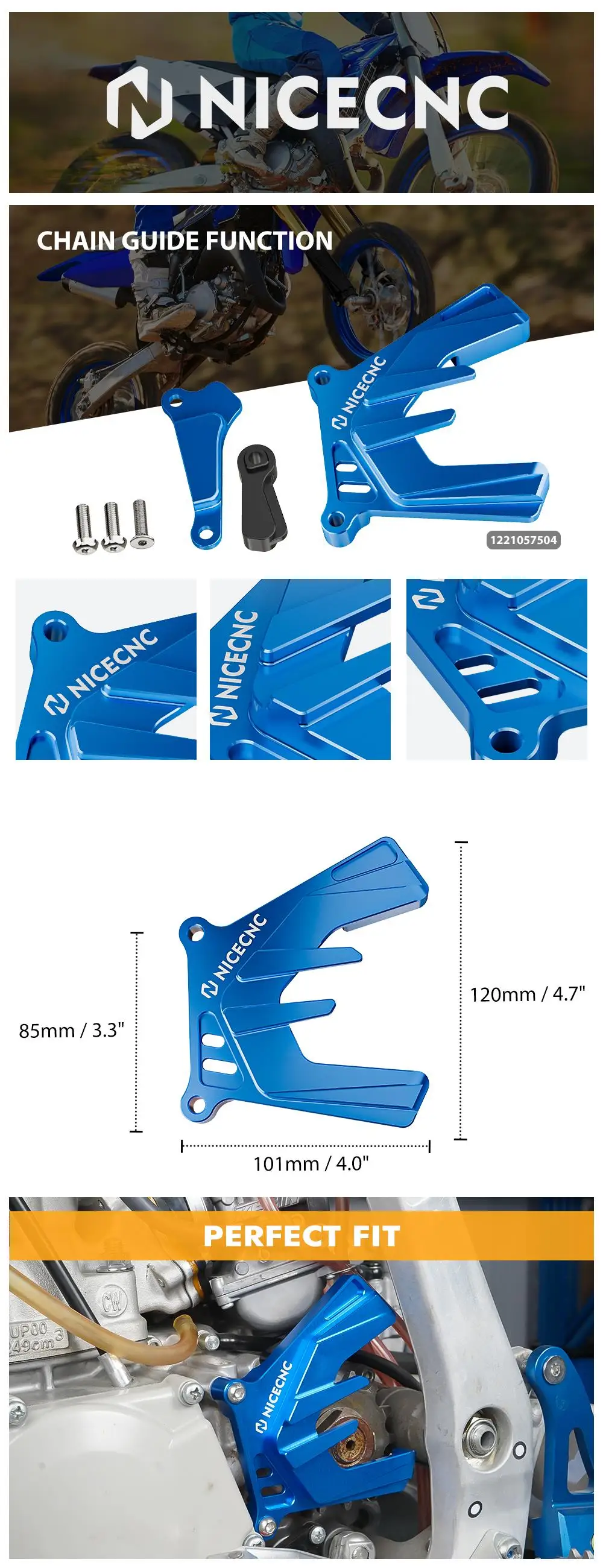Für Yamaha YZ250 2003-2023 YZ250X 2016-2023 YZ 250 250X Motorrad 11 Unzen Schwungrad Gewicht Kettenrad Schutz Schutz Abdeckung Kit – Detail 2