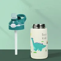 400ML Children Thermos Water Bottle Kids Thermos Mug Baby Duck Billed Straw 316 Stainless Steel Vacuum Flasks Tumbler Thermo Cup 4