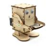 Robot Eating Coin Wood DIY Model Teaching Learning Stem Project Kit for Kid Science Experiment Wooden Assembly Kit 6