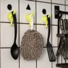Dog Tail Hooks Hat Coat Key Wall Mounted Hanger Sticker Decoration Creative Tail Kitchen Small Hook Wall Hanging Hole Punching 2