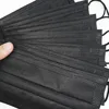 Disposable Black Mask Medicine pill boxes Face Masks 4 Layer Fabric Safe Dustproof Outdoor Protective Anti-fog Mouth mask 5