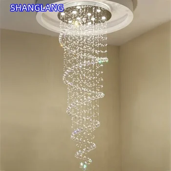 Modern K9 Crystal Staircase Chandelier 1
