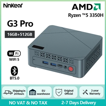 Mini PC Ninkear G3 Pro AMD Ryzen5 3550H Mini computer Windows11 16 GB DDR4 RAM 512 GB SSD Vega 8 Grafica Tripla Display 4K 60 Hz 1