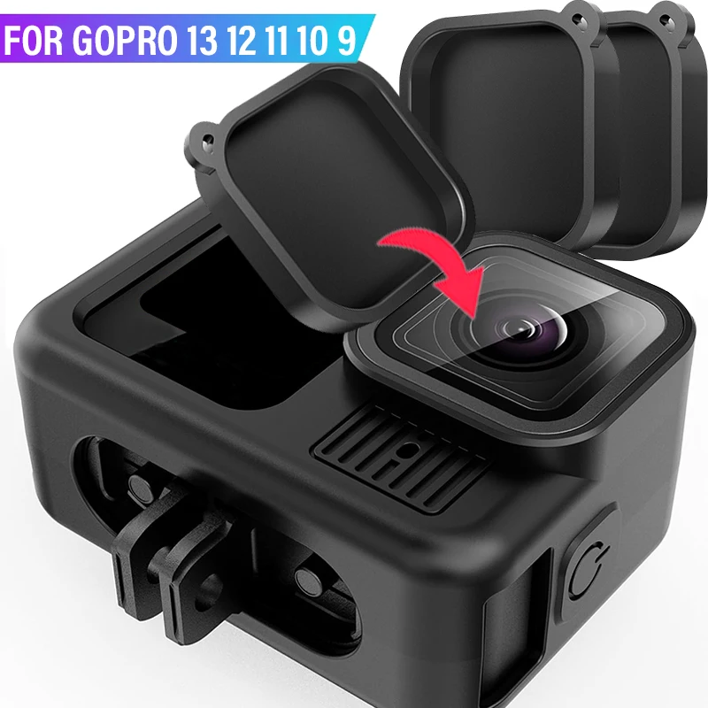 Lot de 10 Protège-Objectif Silicone pour GoPro 13/12/11/10/9