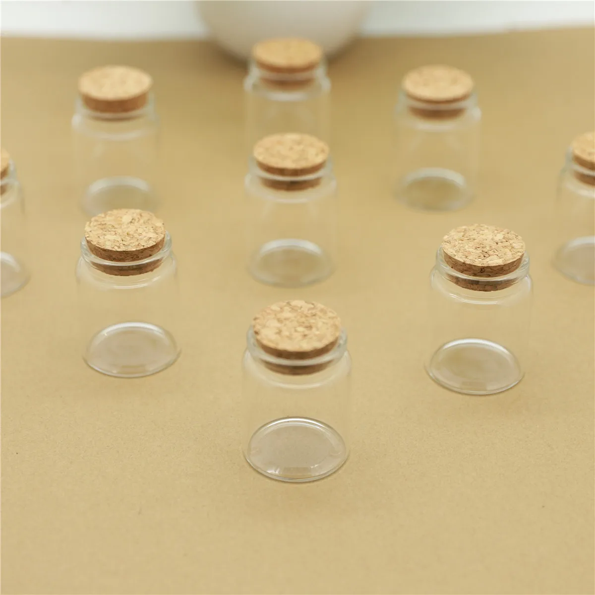 6 Pcs/lot 32*47*60mm 60ml Little Glass Jar empty Glass Bottle Stopper Spicy Storage Jars spice Containers Candy Vials 4