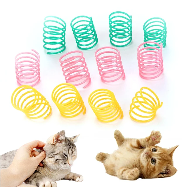 Kitten Coil Spiral Springs Cat Toys Interactive  Gauge Cat Spring Toy Colorful Springs Cat Pet Toy Pet Products 3