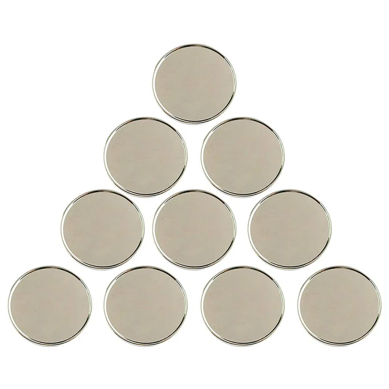 10pcs 빈 금속 골프 공 마커 24mm 볼 마커 마그네틱 모자 클립 UV 인쇄 드..