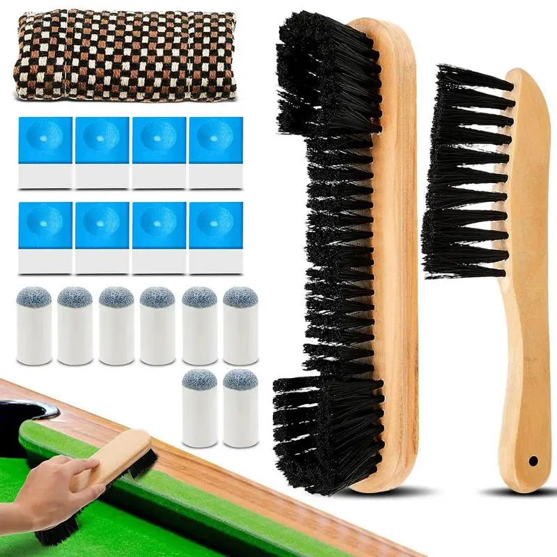 

Pool Table Rail Brush Pool Table Brush Cleaner Set Rail Brush Set Rail Brush Set Sturdy Compact And Complete For Game Hall