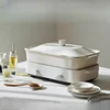 220V Electric Hotpot Household 4L Split Double-flavoured Pot 1600W Multifunctional Split-control Speed Heating Non-stick Pan 1