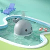 Baby Shower Simulation Plastic Whale Shape Fully Automatic Sensing Led Light Bulb Creative Water Spray Children's Birthday Gift 5