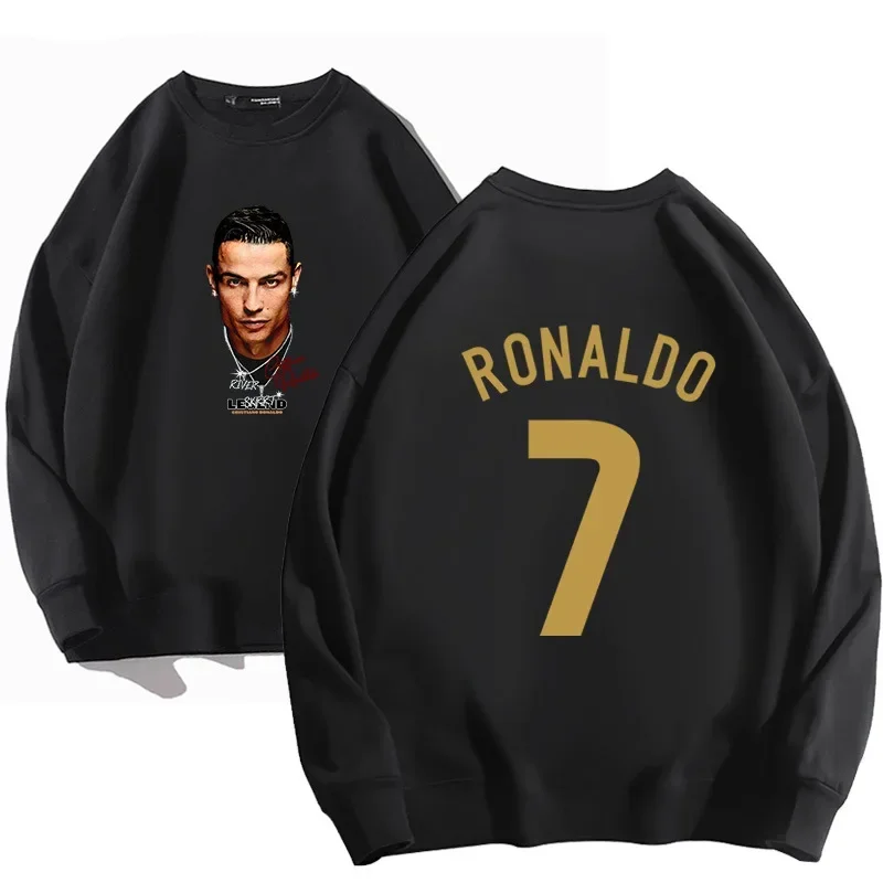 

Spring Autumn Ronaldo Hoodie Long Sleeve Men Women Casual Sweatshirt Cotton Fans Gift Plus Size 2023 New