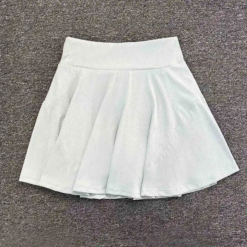 Women Tennis Pickleball Sports Wear Active Stretch Solid Color High Waist Tennis Skirts for Women