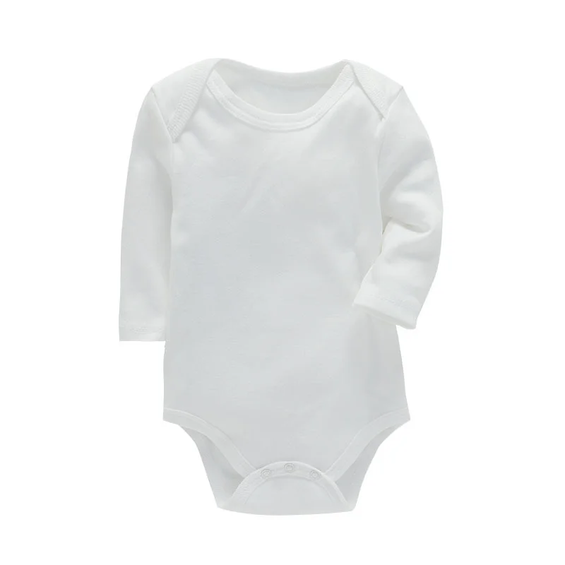 Solid Colour Baby's Rompers Cotton Bodysuit For Newborns Four Season Long Sleeve Infant Baby Girls Boys Clothes Jumpsuit 3-24M 2