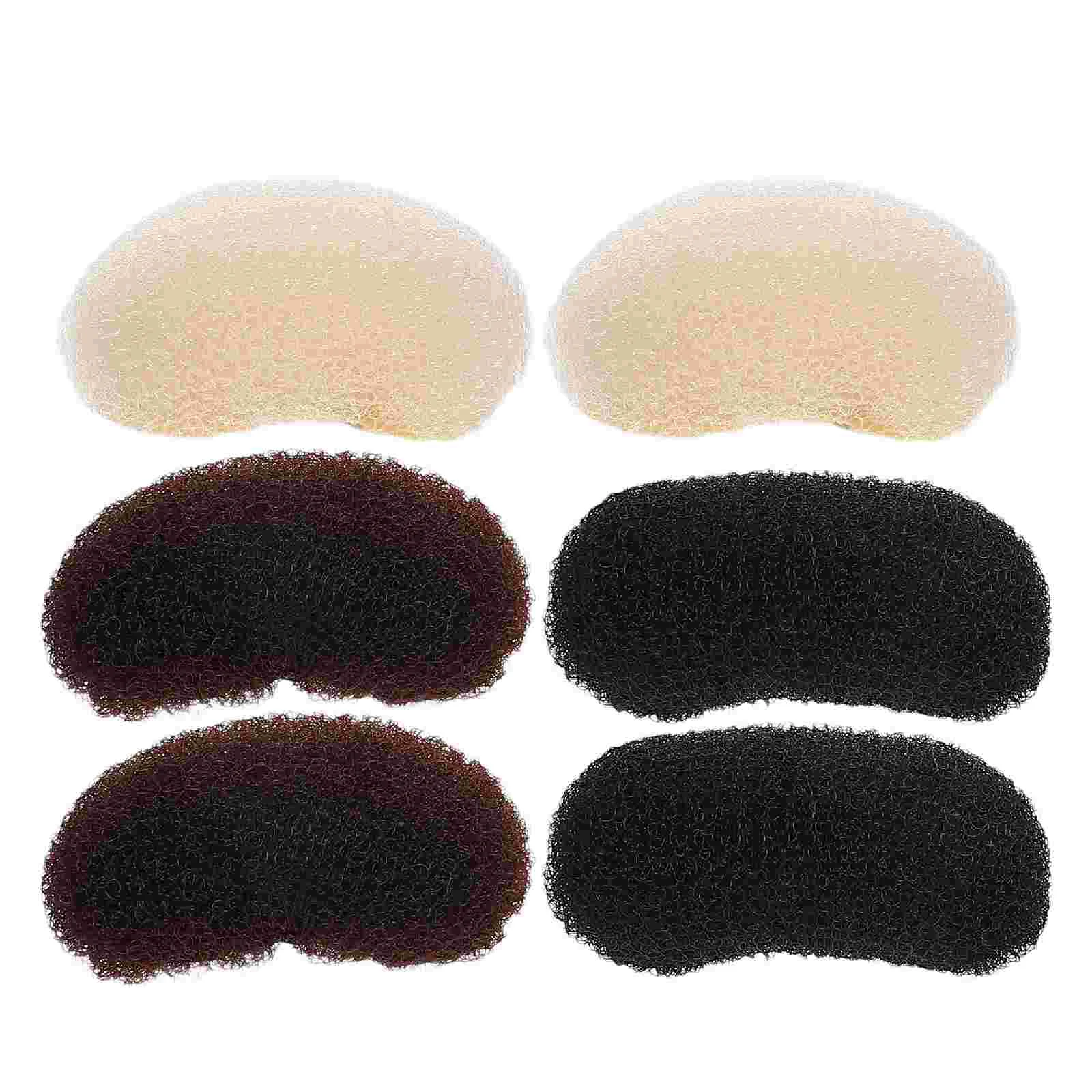 6 Pcs Hair Booster Bump Clips Pad Clamp Volume Increase Women Headdress Accessory Padding Bun