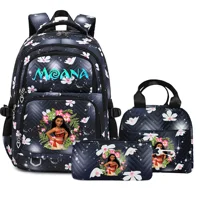 Disney Moana Schoolbag for Teenage Girls Bookbag Mochila Waterproof Women Backpack Female Travel Bag Backpacks
