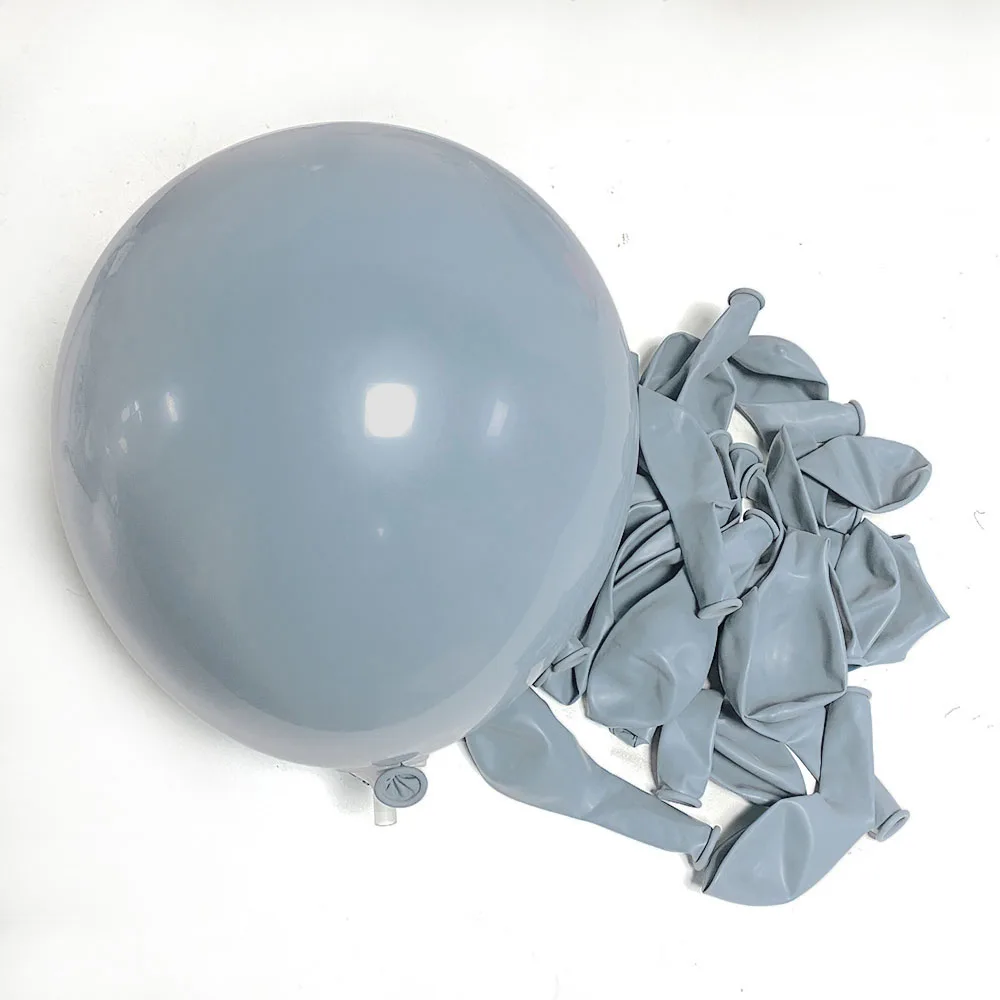 Elegant Dusty Blue Balloons for Birthday and Baby Shower Decor