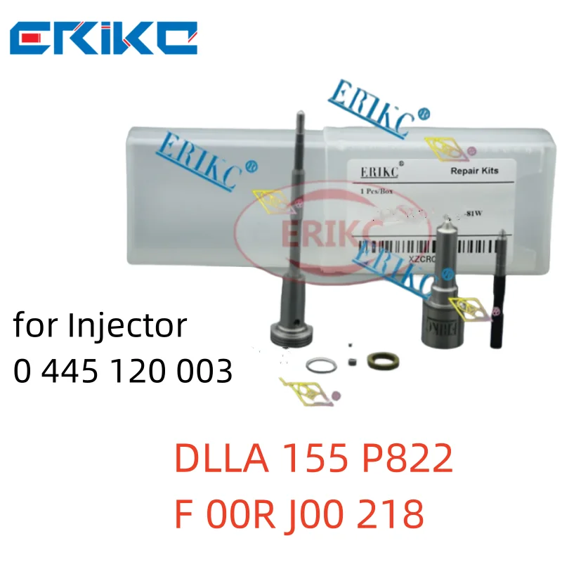 

DLLA155P822 + F00RJ00218 комплект для капитального ремонта инжектора с общей топливной магистралью, форсунка инжектора 0433 171 562, клапан F00R J01 278 для 0445120003