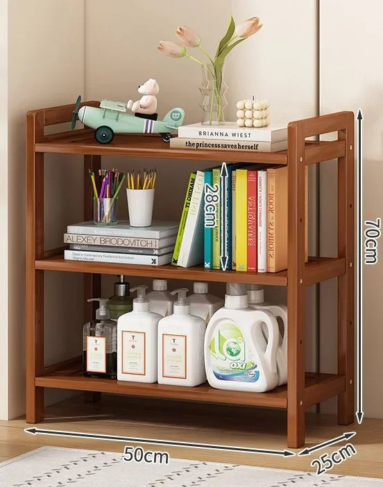 Solid Wood Wooden Bookcase Library Furniture Wooden Book Shelf Living Room Furniture for Home Office and Bedroom