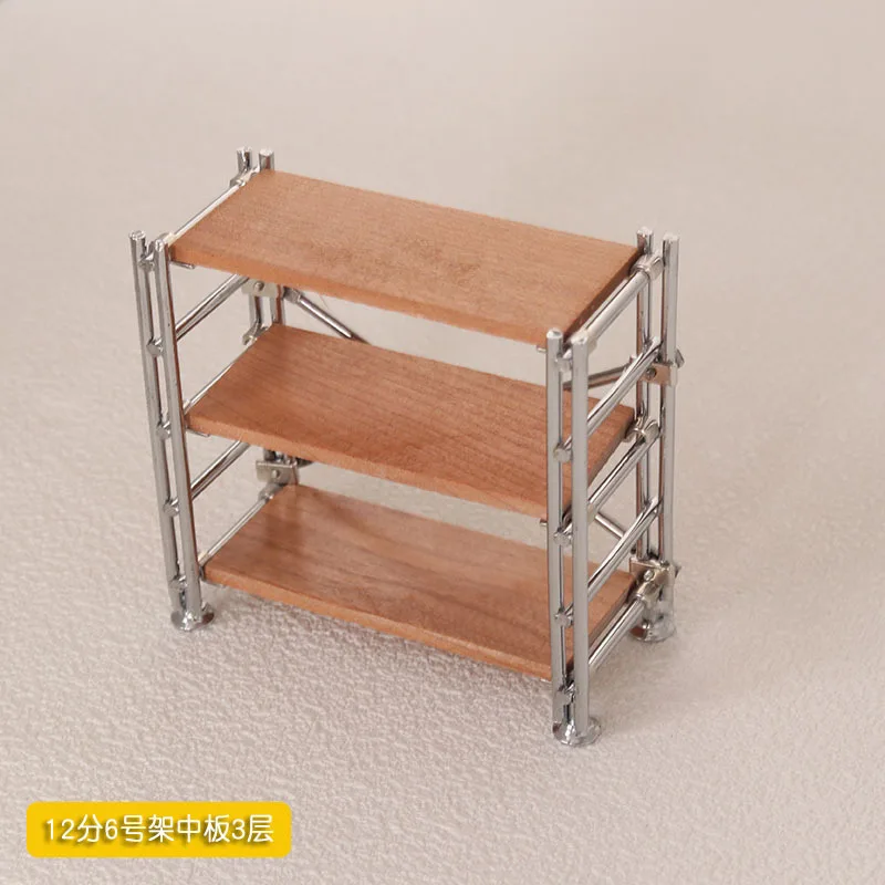 1/6ドール家具　棚　ミニチュア ドールハウス錬鉄製収納ラック1:6,ミニチュアドールベース,本棚