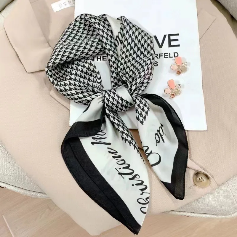 Women's Luxury Silk-Style Square Scarf 6