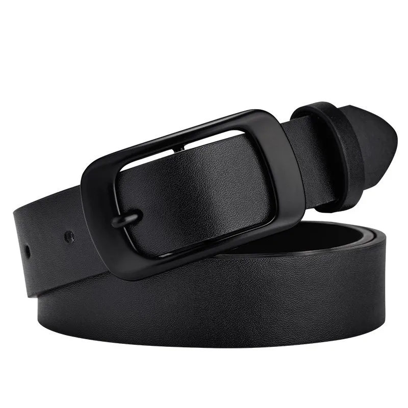 New Men's High-Quality PU Leather Belt Metal Pin Buckle Belt Leisure Business Waistband Fashionable Male Accessory Designer Belt