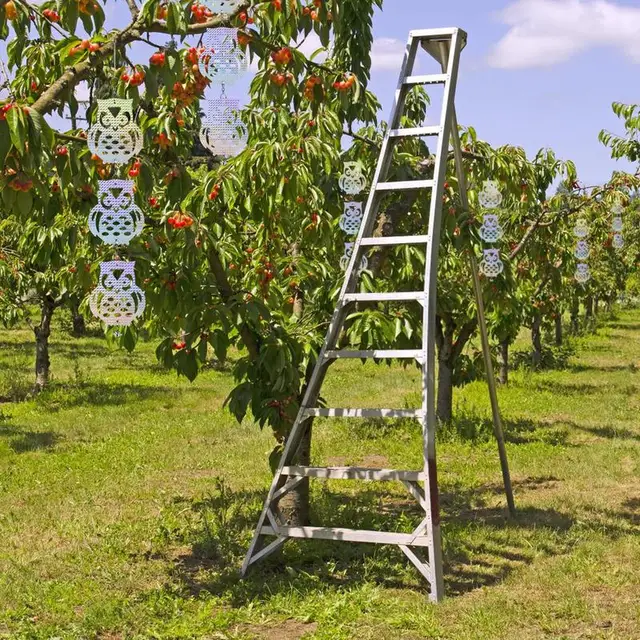 Reflective Madárfél 61 Cm -Es Függő Madár Galambok Harkály -Riasztók Reflektív Hamis Bagoly Reflektorok Udvari Dekoráció Kerti Kellékek - Image 4