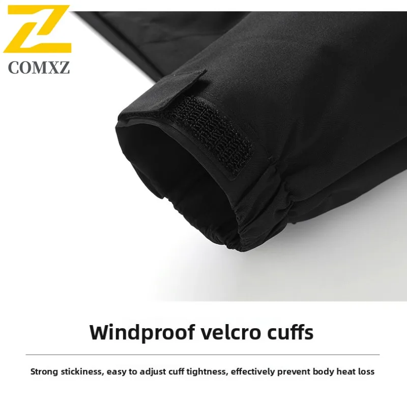 COMXZ Outdoor Mountaineering Jacket Men Premium Windproof Coat Classic Hooded Comfort Durable Lightweight Autumn Clothing