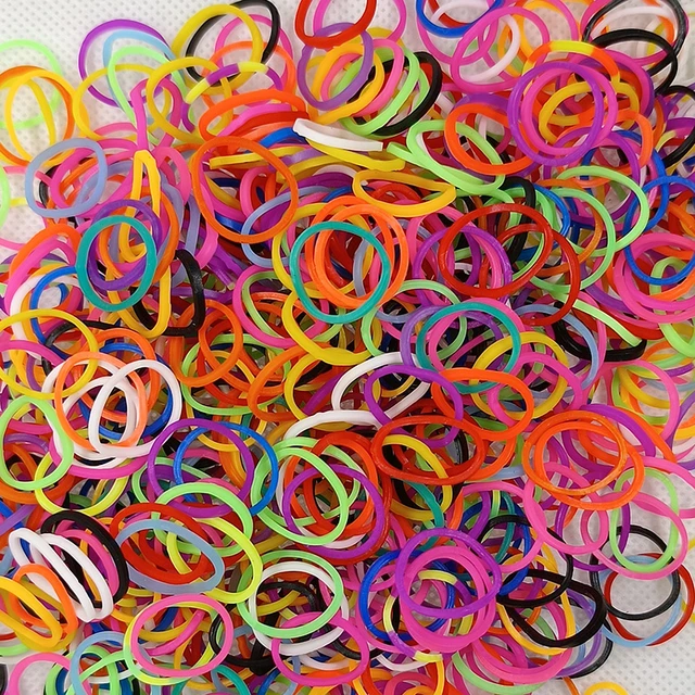 600 Pcs Refill Loom Rubber Bands Bracelet for Kids or Hair Rainbow Rubber  Loom Bands Make Woven Bracelet DIY Toys Christmas Gift - AliExpress