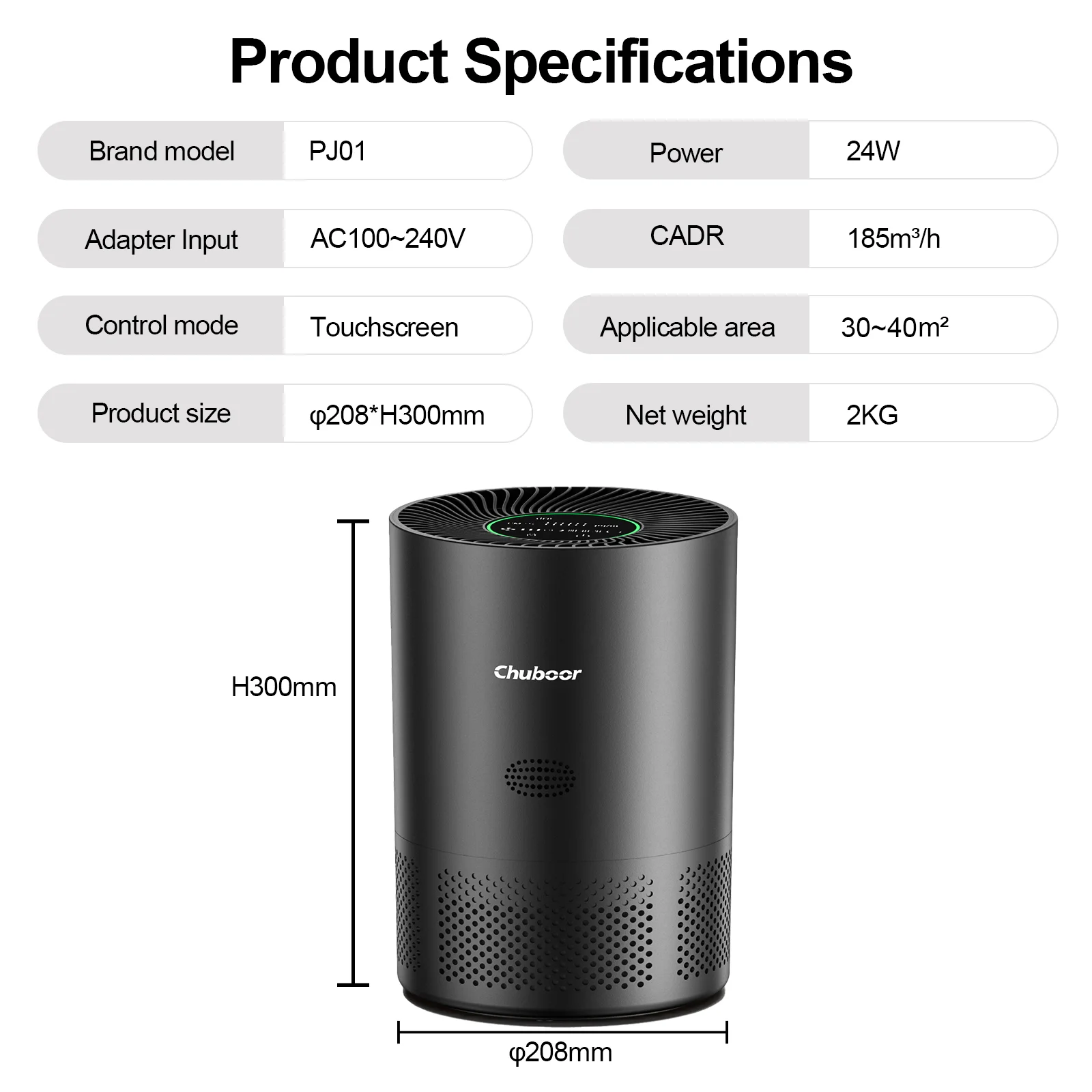 Chuboor Air Purifier Product Image 11