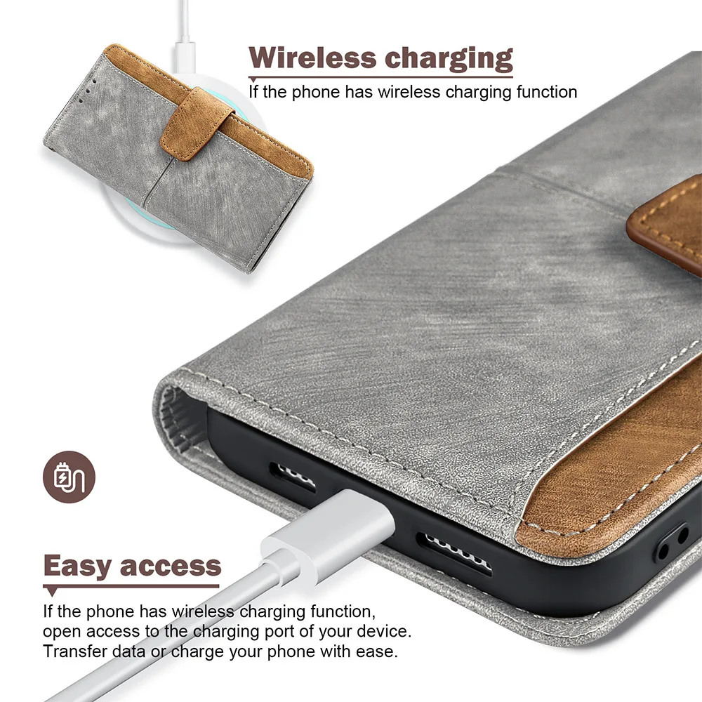 Luxury Leather Flip Cover Business Phone Case