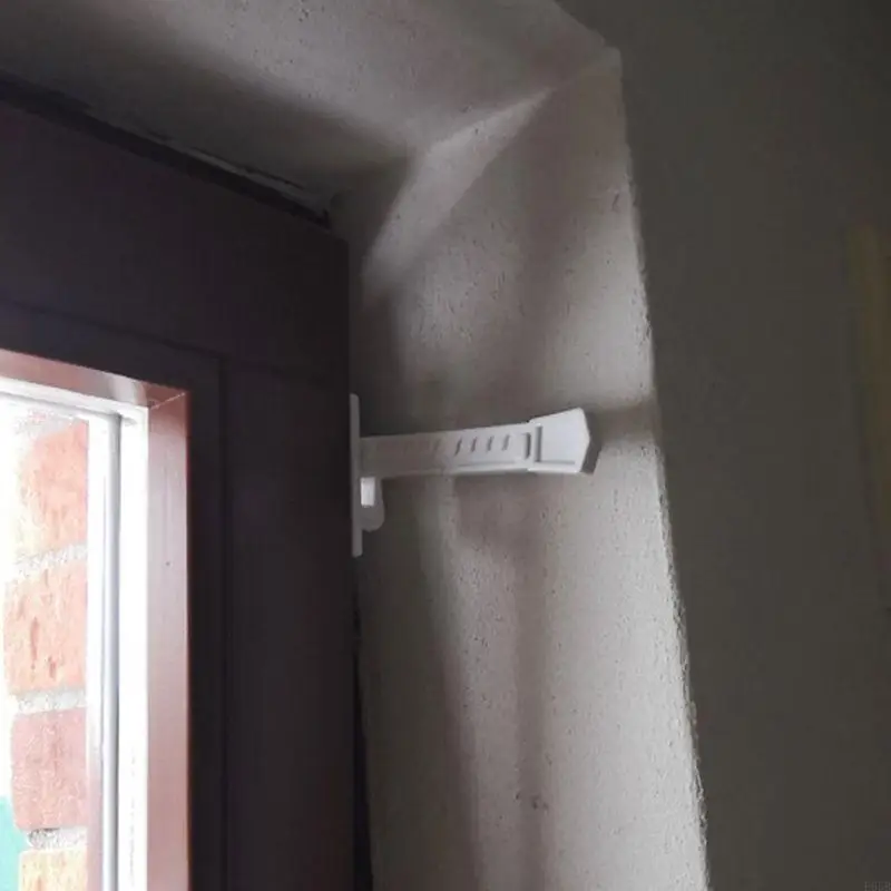 E65B ABS Window Brace With Screws Window Sash Lock Child Safety for Latch Wind