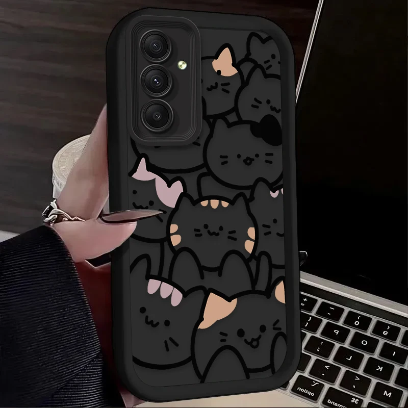 Cartoon Animal Cute Cat Phone Case for Samsung Galaxy A35 A55 A15 thumbnail 10