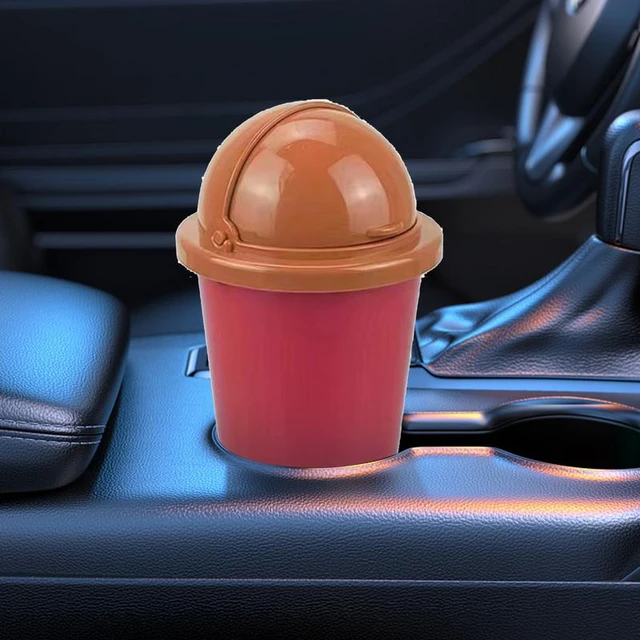 Counter Trash Can Back Seat Mini Trash Can Car Interior Supplies