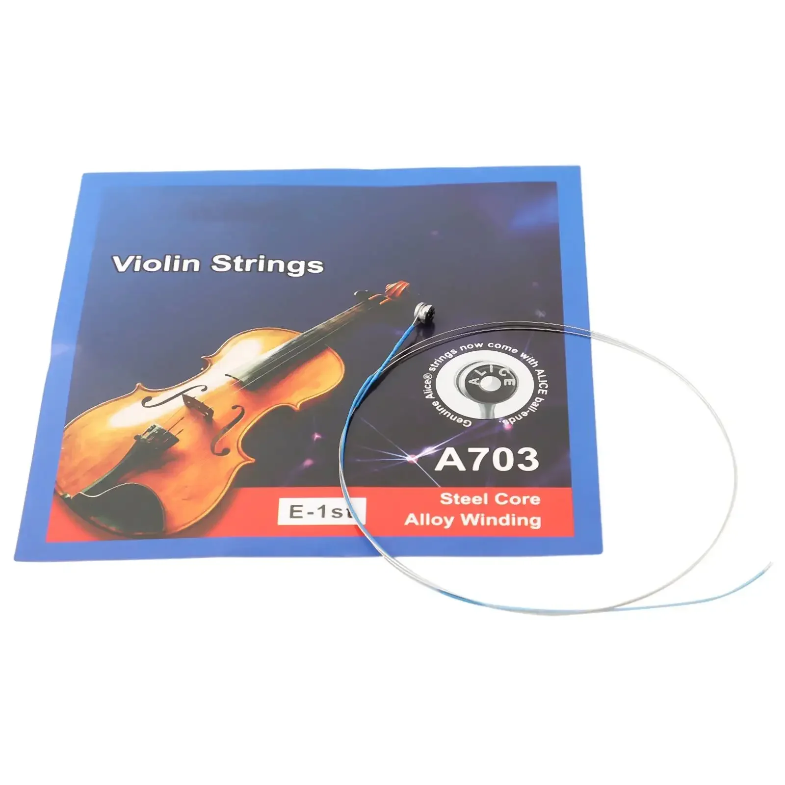 Soft and Vibrant Tone Full Size Violin Replacement Single String Steel Alloy for Beginner and Music Lovers