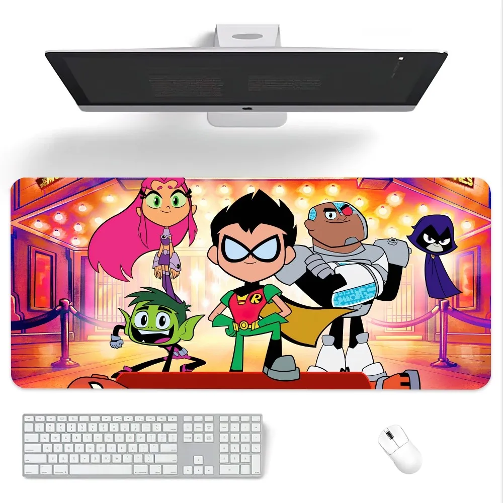 Beast Kingdom T-Teen Titans Mouse Pad Computer Laptop Gaming Office Wrist Guard Non Slip Keyboard Pad 5