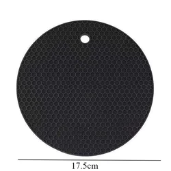 Enhanced Product Title: Versatile Non - Slip Silicone Dining Pad - Waterproof, Oil - Proof & Durable - 1PCS (Black)