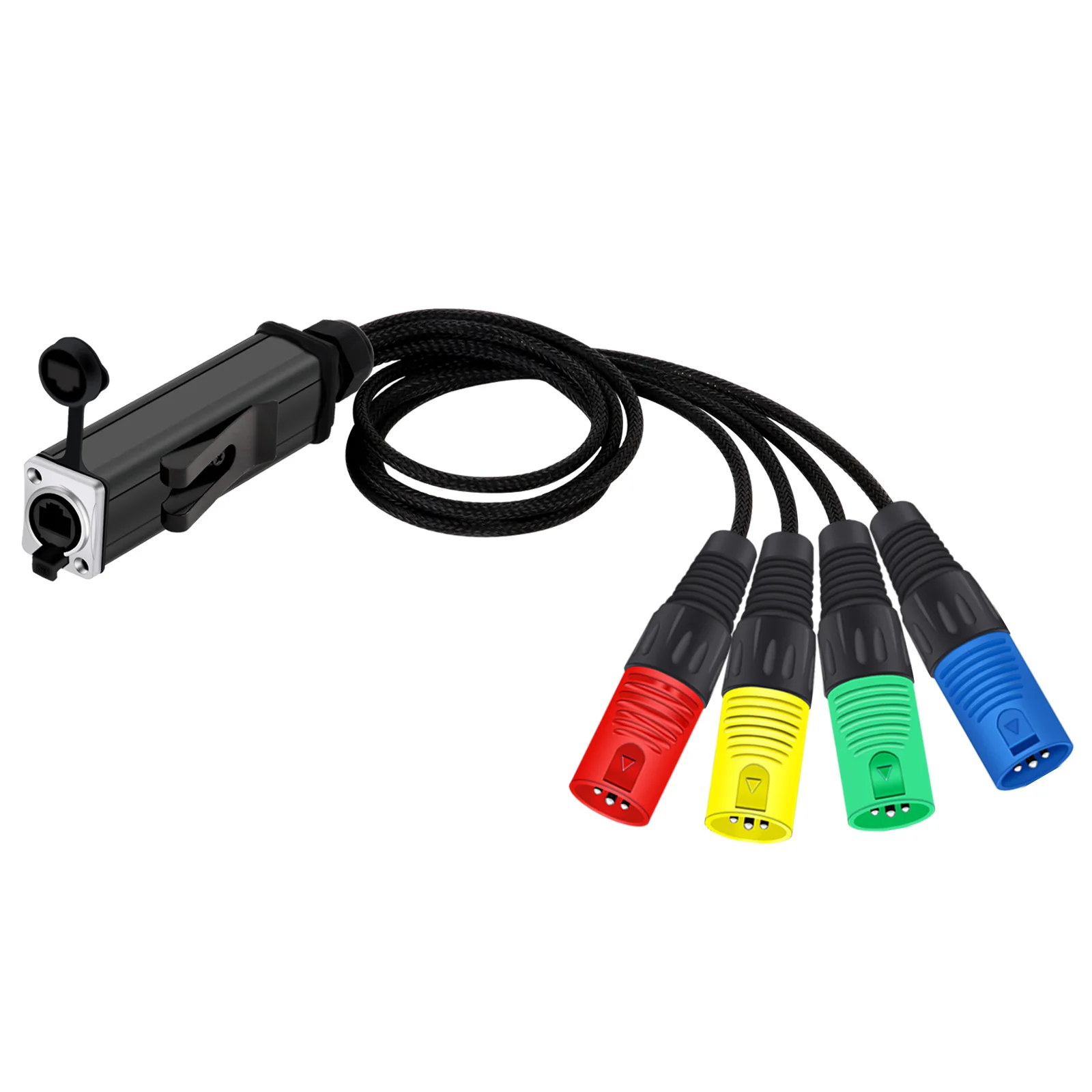 áudio 4 canais, 3Pin XLR Extender, uso