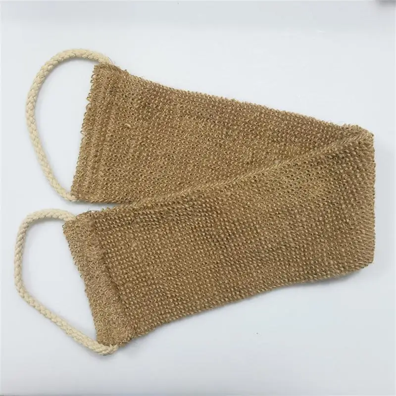 

Body Skin Cleaning Back Strap Exfoliating Unisex Strong Natural Soft Bathroom Accessories Bath Shower Scrubber Long