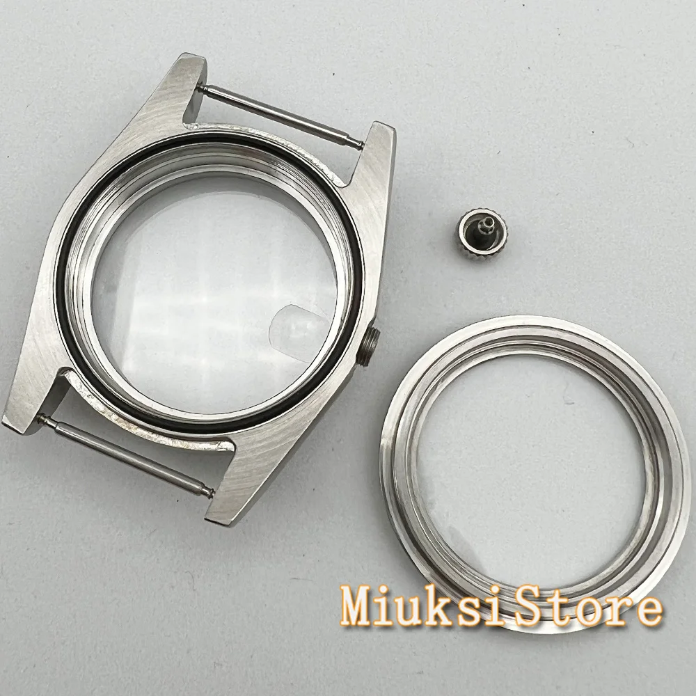 36mm Watch case stainless steel sapphire glass fit NH35 NH36  