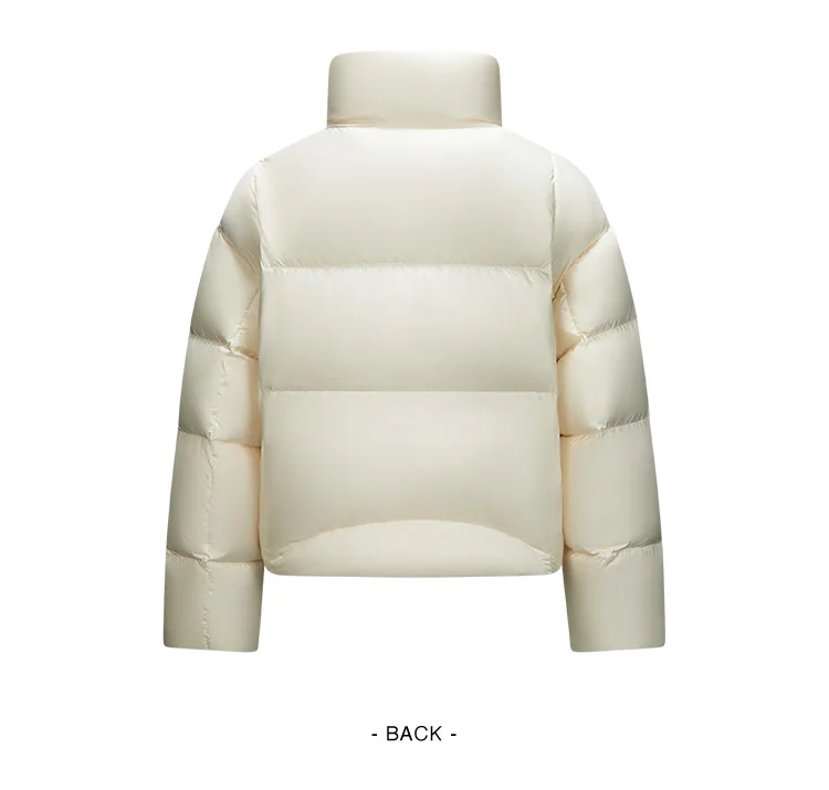 Down Jacket Women Waterproof Loose Simple New Winter Stand-Up Collar Outerwear Down Jacket