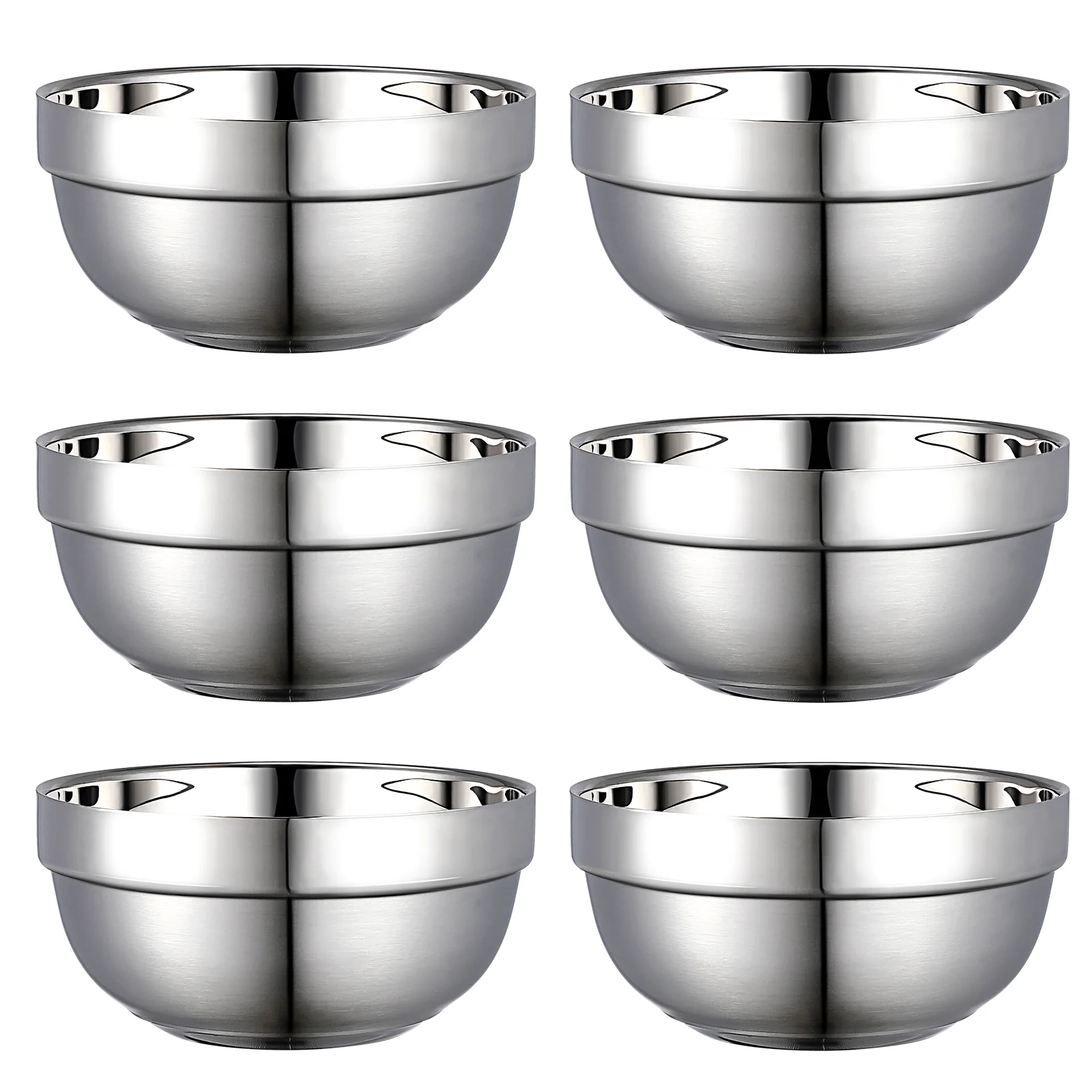 

13cm Stainless Steel Cereal Bowls Insulated Bowl Small Metal Bowl Korean Snack Nesting Bowl Heat Insulated Mixing Bowls