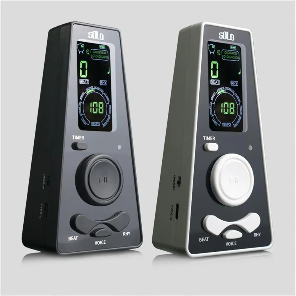 

Electronic Metronome with Timer Volume Tempo Control English Vocal Rhythm Beat Metronome for Piano Guitar Violin