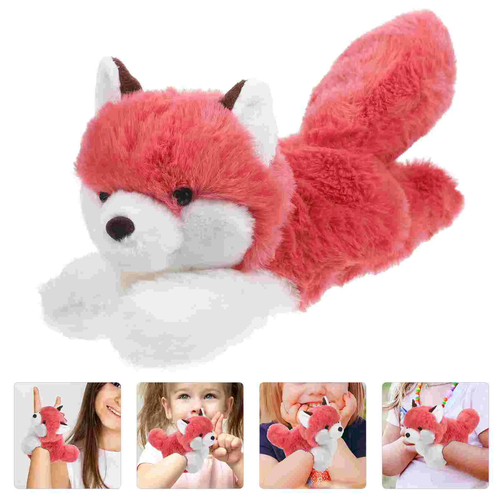 

Stuffed Animals Slap Bracelet Adorable Plush Fox Slap Wristband Party Favor